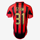 Jaap Stam signiertes AC Mailand Fußballtrikot – Heimtrikot 1998-99